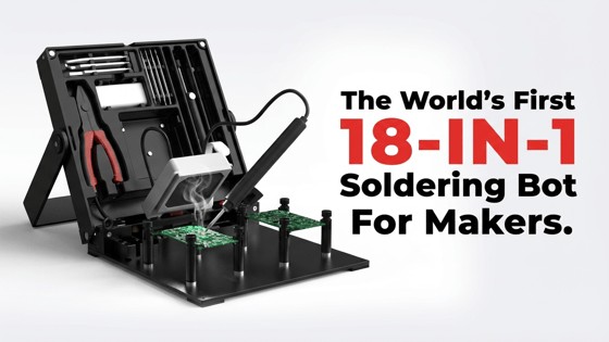 Omaxs Solderbot:World\'s 1st 18-in-1 Soldering Bot For Makers