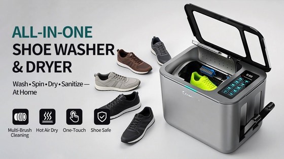 MIDISHI M1：All-in-One Automatic Shoe Washer & Dryer