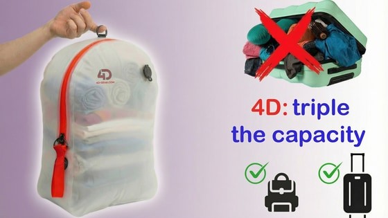 4D Maxx: triple your luggage capacity. Now semi-transparent