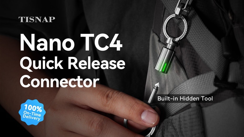TiSnap: Nano-Hardened Titanium EDC Quick-Release Connector