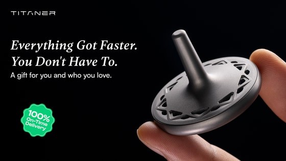Zephyra: A Titanium Spinning Top That Diffuses Scent