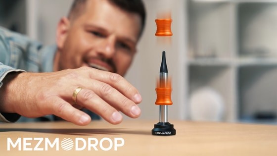 MEZMODROP: Kinetic Desk toy That Performs Impossible Landing