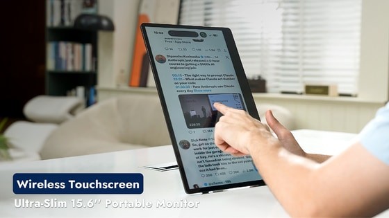 4URPC: 15.6\" Wireless Touchscreen Portable Monitor